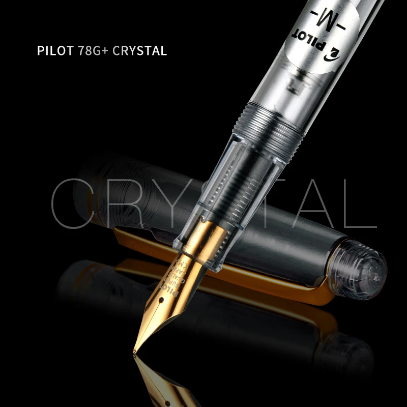 Luxury Japan Pilot Fountain Pen 78G Gift Set E/F/M 22K Gold-plating Nib Office Business Stationery Supplies for Smooth Writing