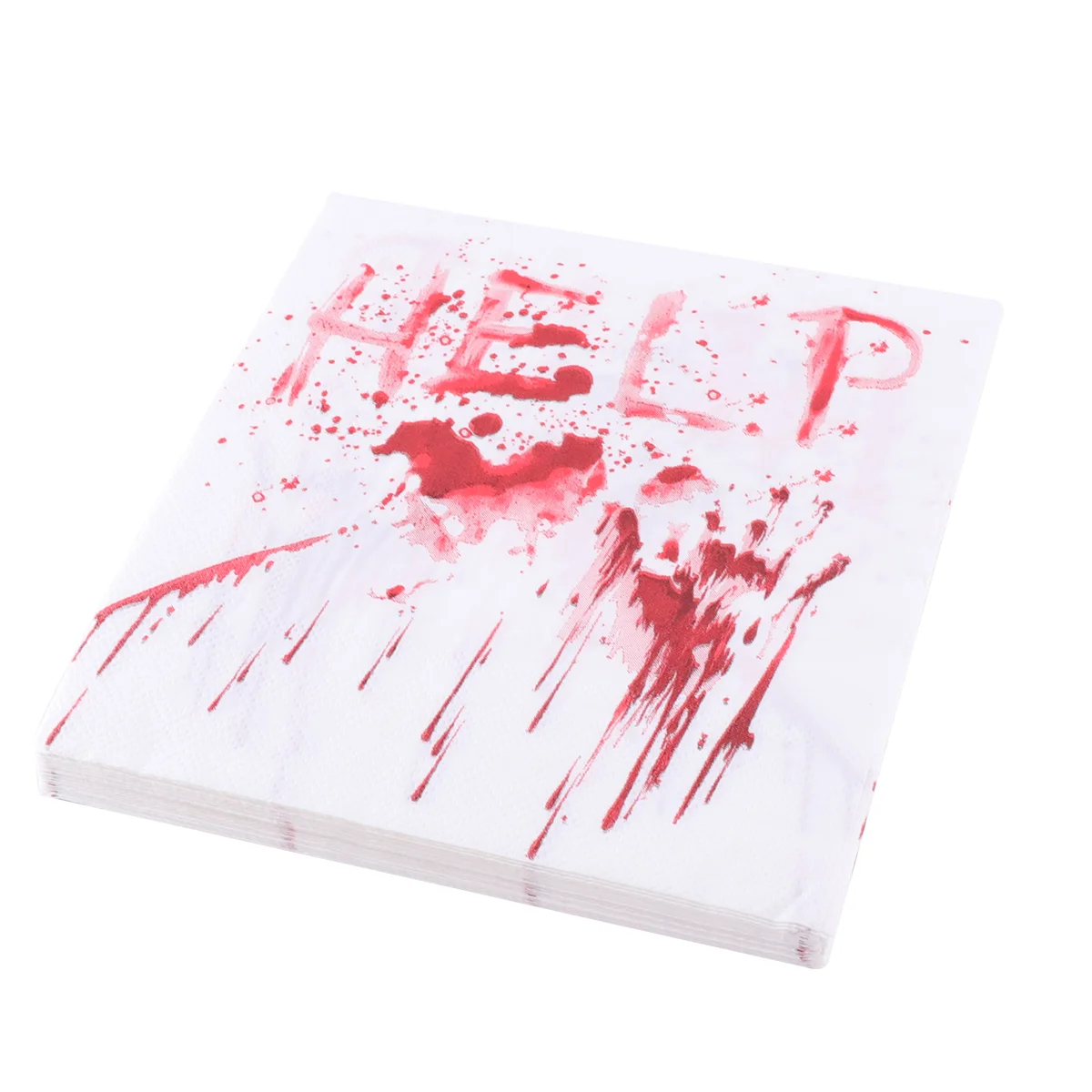 40 Stück Halloween Themen Papiers erviette Einweg Tissue Druck Servietten Party Dekor (Blut Handabdruck)