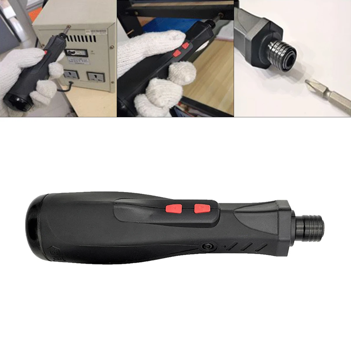 

Precision Mini Electric Screwdriver Cordless Battery Operated Screw Driver Drill Household Repair Tool Bidirectional Switch