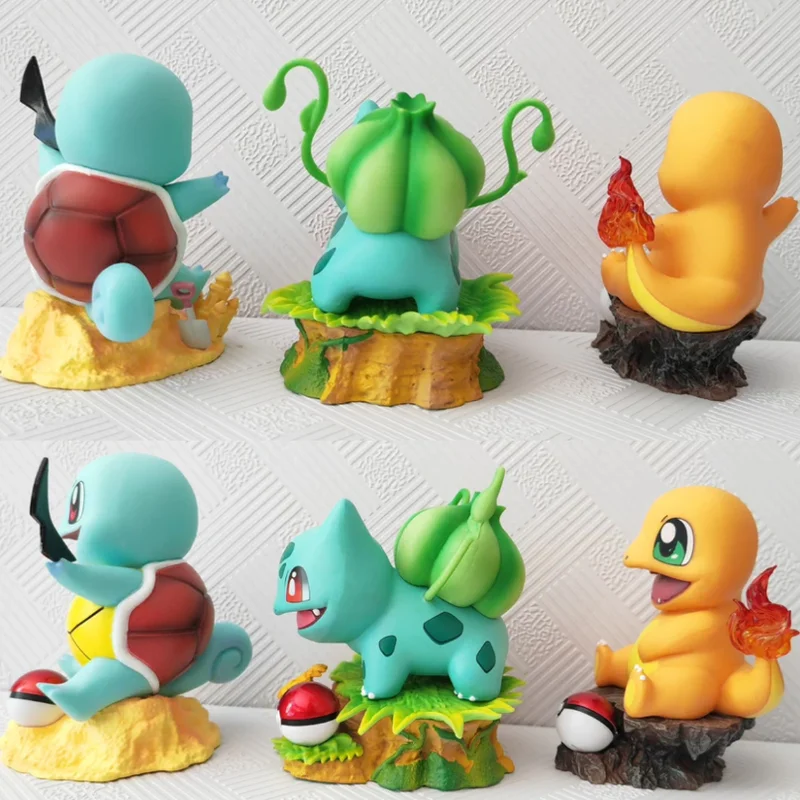 

Фигурки аниме-персонажей Покемон: Бульбазавр и Чармандер, 10 см/3,93 дюйма, коллекционные модели из ПВХ, игрушки, подарки
