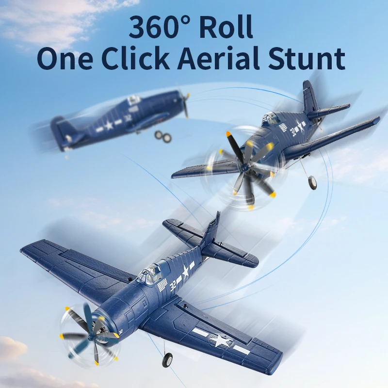 F6F Hellcat RC Fighter Airplane 2.4G Remote Control Jet Aircraft Brushless EPP Foam Fixed Wingspan Model Toys for Adults FX9503