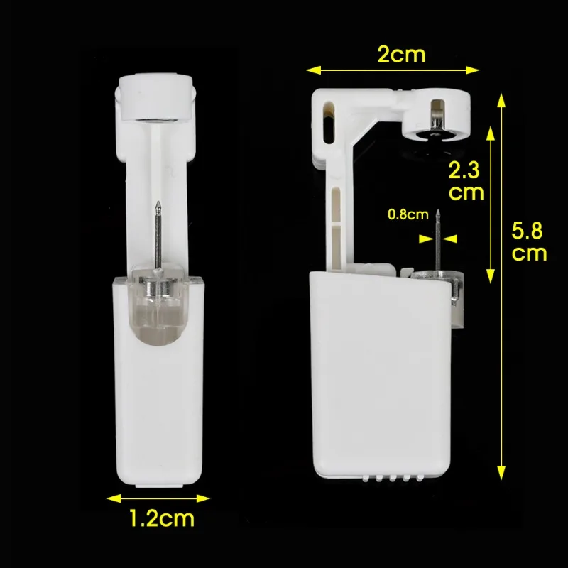 Без воспалений, безопасный пистолет для пирсинга ушей, комплект, одноразовая дезинфекционная машина для пирсинга сережек, шпильки, украшения для носа, тела, инструмент для пирсинга