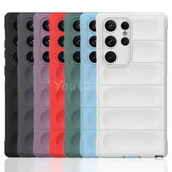 For Samsung Galaxy S24 Ultra Case Silicone TPU Rubber Protector Anti-drop Case Samsung S24 S23 Ultra Cover Samsung S24 Ultra