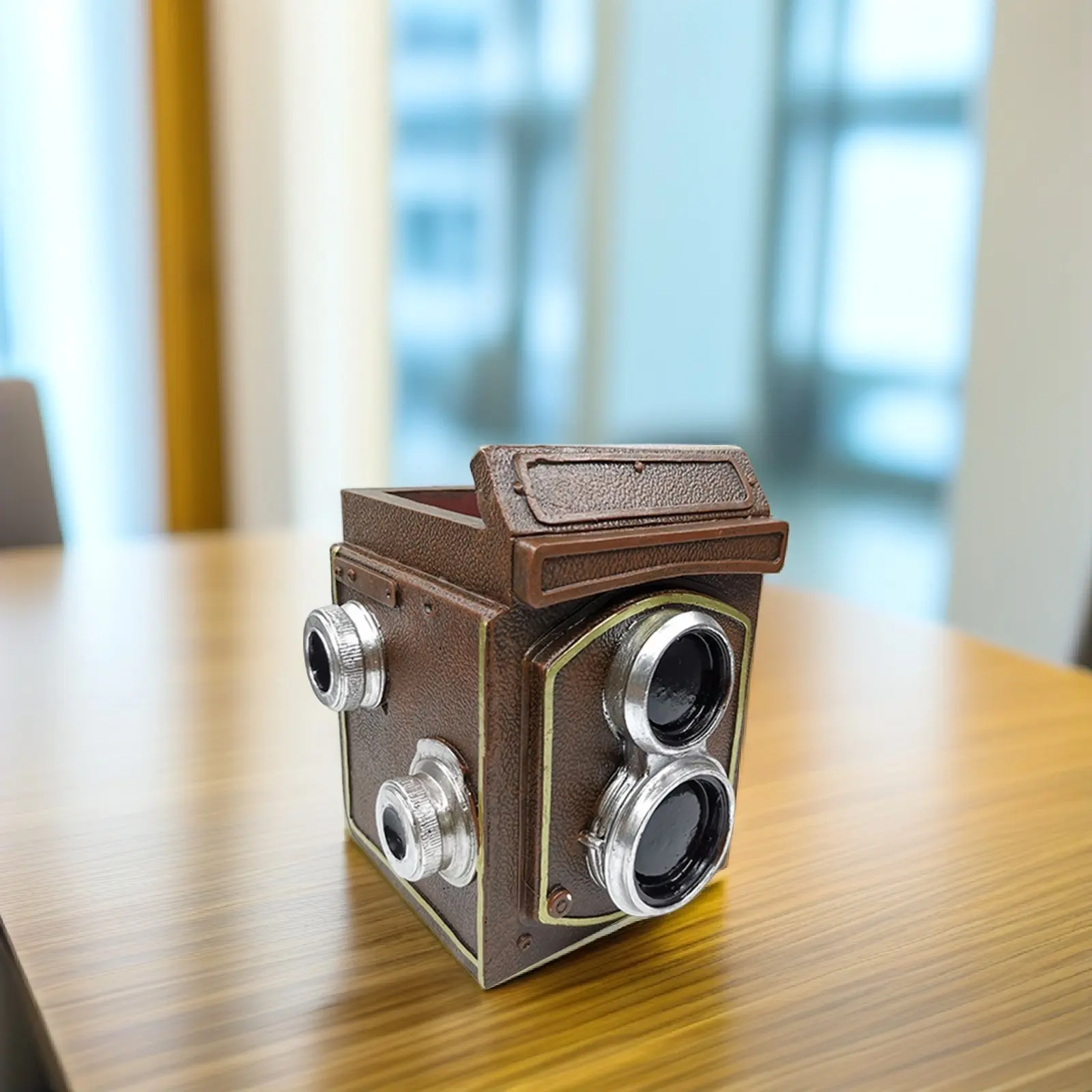 

Винтажный цветочный горшок в форме фотоаппарата, изысканный, из смолы, маленький, для суккулентов, для рабочего стола, подоконника, украшение для дома и сада