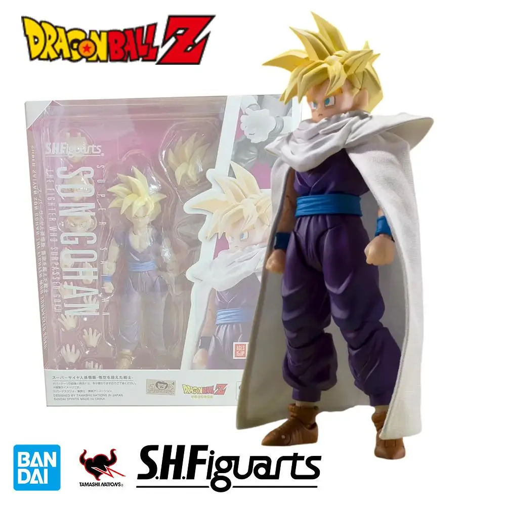 

Bandai Genuine Dragon Ball Z S.H.Figuarts Son Gohan Super Saiyan Anime Action Figure Toys Collectible Model Decorative Toy Gifts