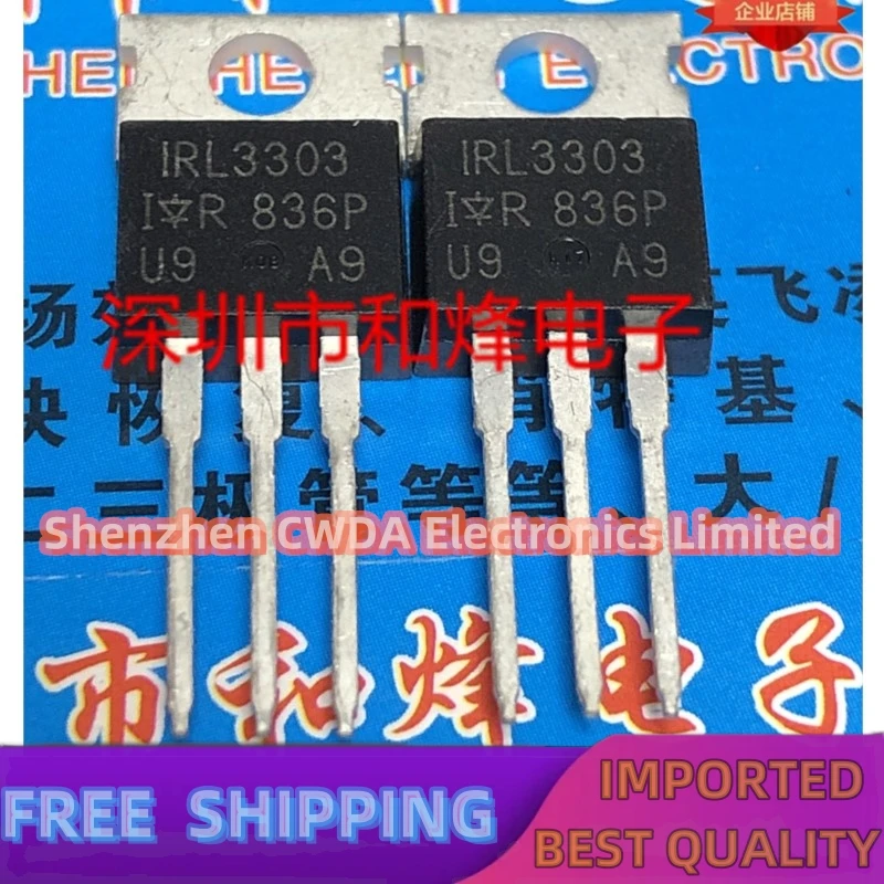 10PCS-20PCS  IRL3303  TO-220 30V 38A    In Stock Can Be Purchased