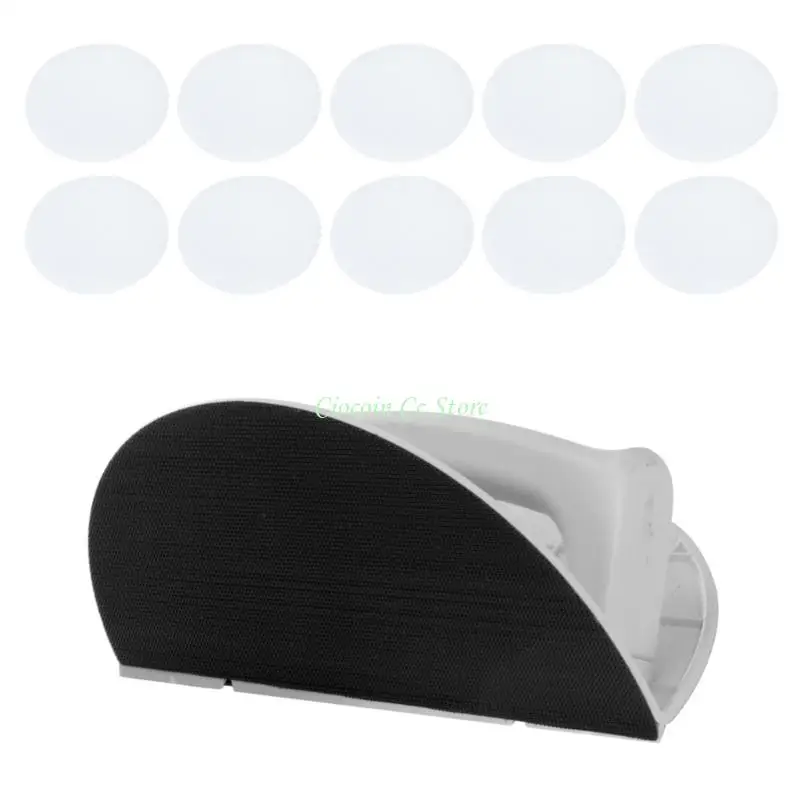 X90F Half Circular Corner Sanding Frame with 10 Sandpapers for Drywall Finishing