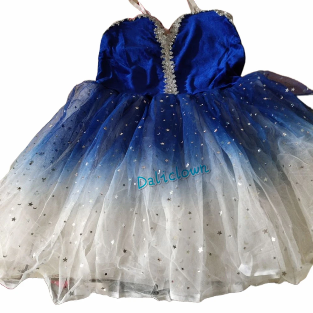 Kind Lange Ballett Kleid Leistung Kleidung Mädchen Frauen Ballett Tutu Rock Gymnastic Trikot Professionelle Bauchtanz Kostüm – Detail 3