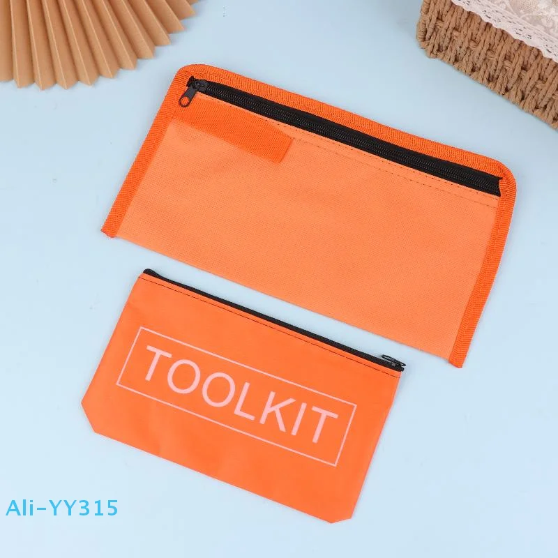 【Y】Zipper Canvas Waterproof Organizer Multi-function Portable Bag Storage Bags Hardware Toolkits Small Tool Bag