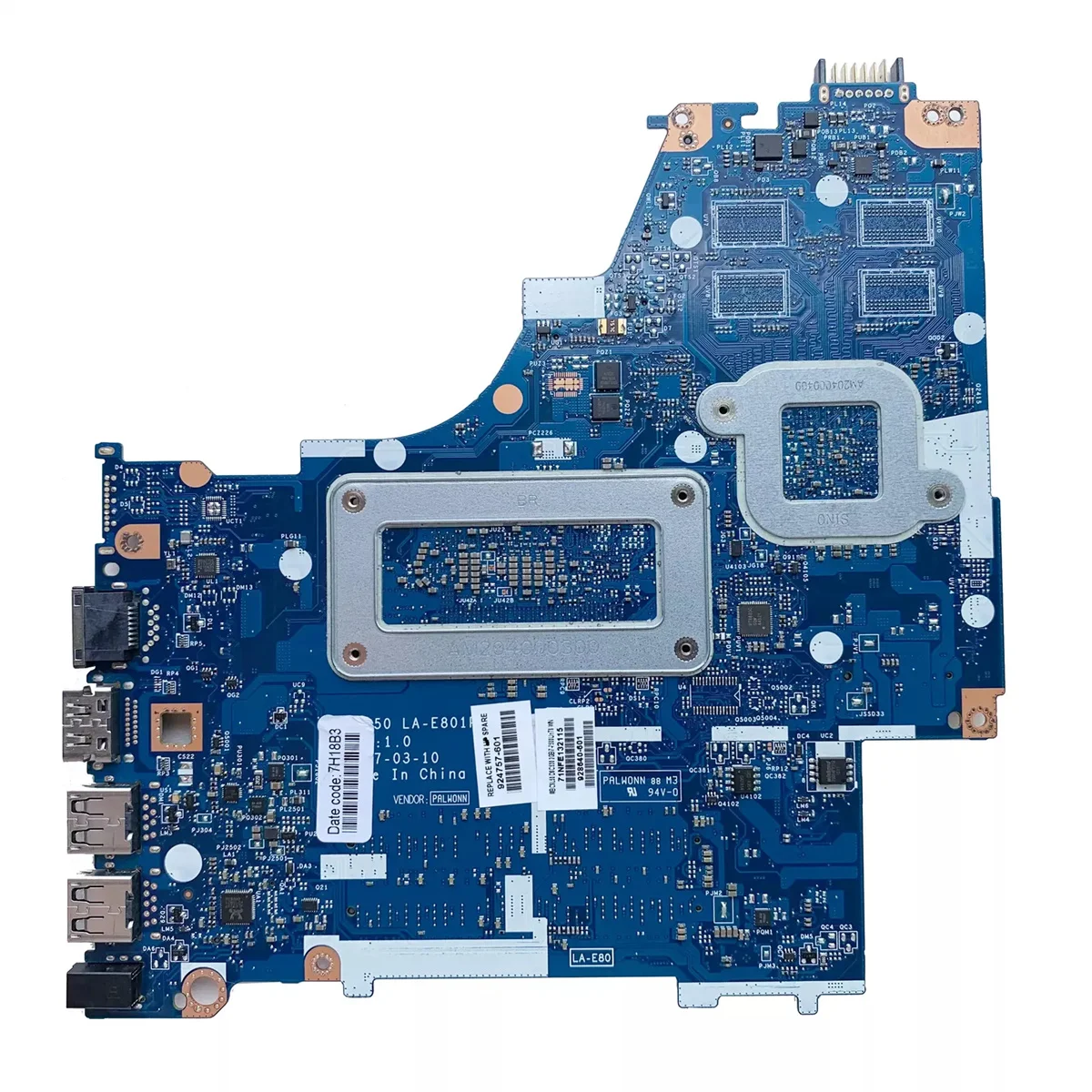 924757-601 For 15-BS Laptop Motherboard i7-7500U 100% Full Tested