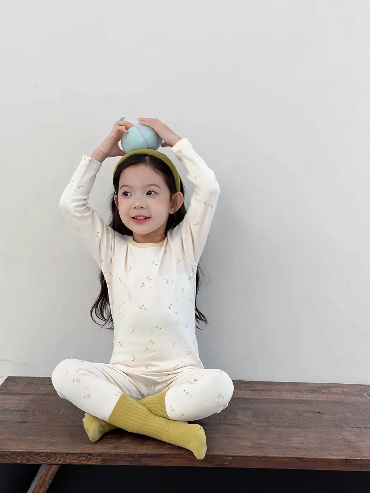 Girls A Class Cotton 2026 Thermal Underwear Set Kids 10A Antibacterial Skin Friendly Pajamas Wool Stretch Loungewear