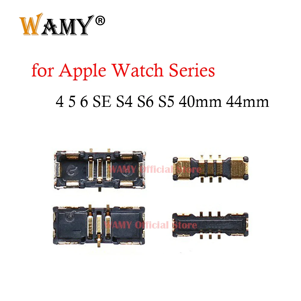 WAMY 1Pcs Battery FPC Connector Flex Cable Contact Plug Jack For Apple Watch Series 4 5 6 SE S4 S6 S5 40mm 44mm