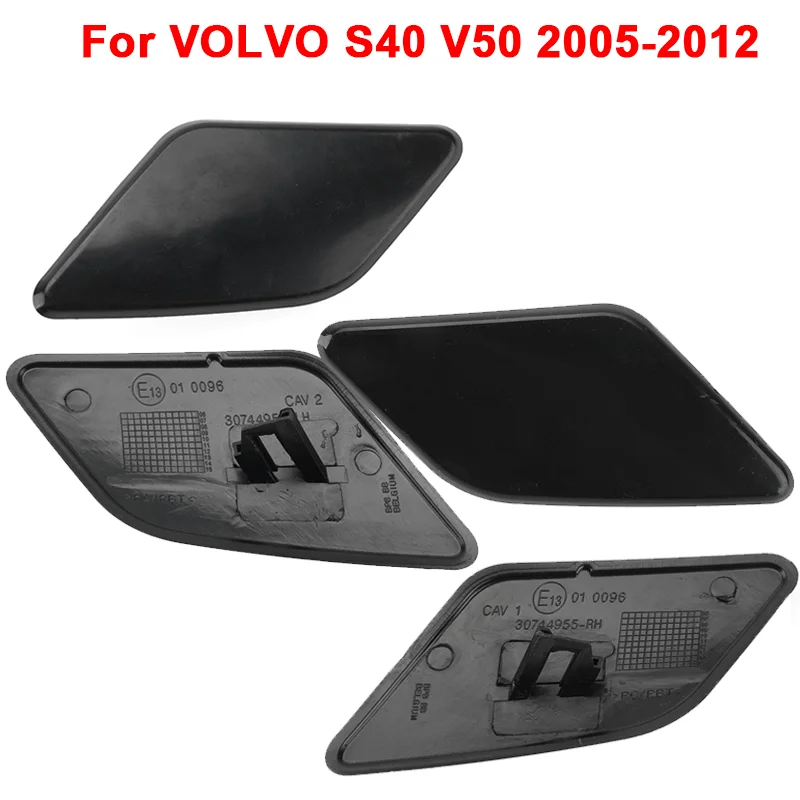 Front Headlight Washer Cover Cap Lid Headlamp Washer Spray Nozzle Jet Cap Cover For Volvo S40 V50 2005-2012