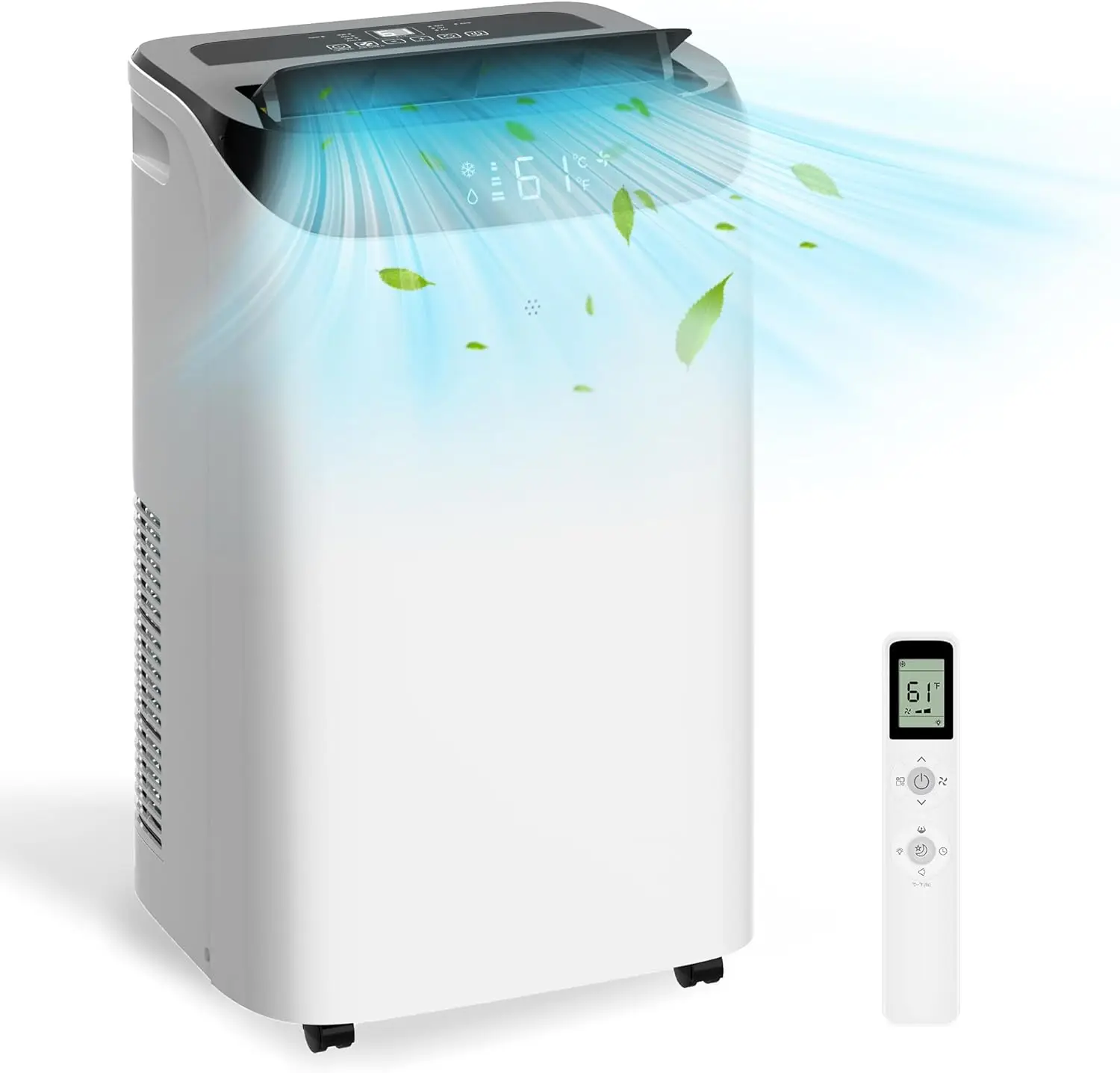 14,000 BTU Portable Air Conditioner Cools Up to 700 Sq.Ft, 3-IN-1 Quiet Portable AC Unit with Remote Control & Installation Kits