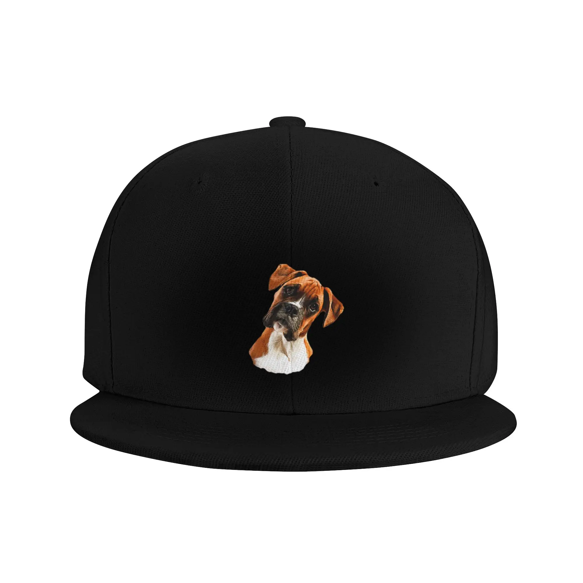 Fashion Boxer A Beautiful Boxer Head Tilt Flat Brim Sun Hat  Soft And Skin-Friendly Sun Caps