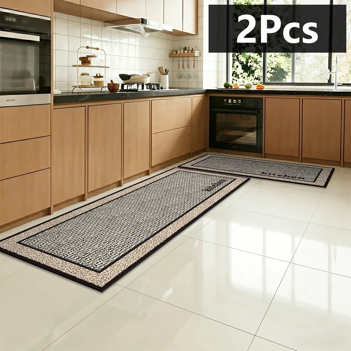 Kitchen Flooring Commercial - Alfombra absorbente cuadrada con estampado de