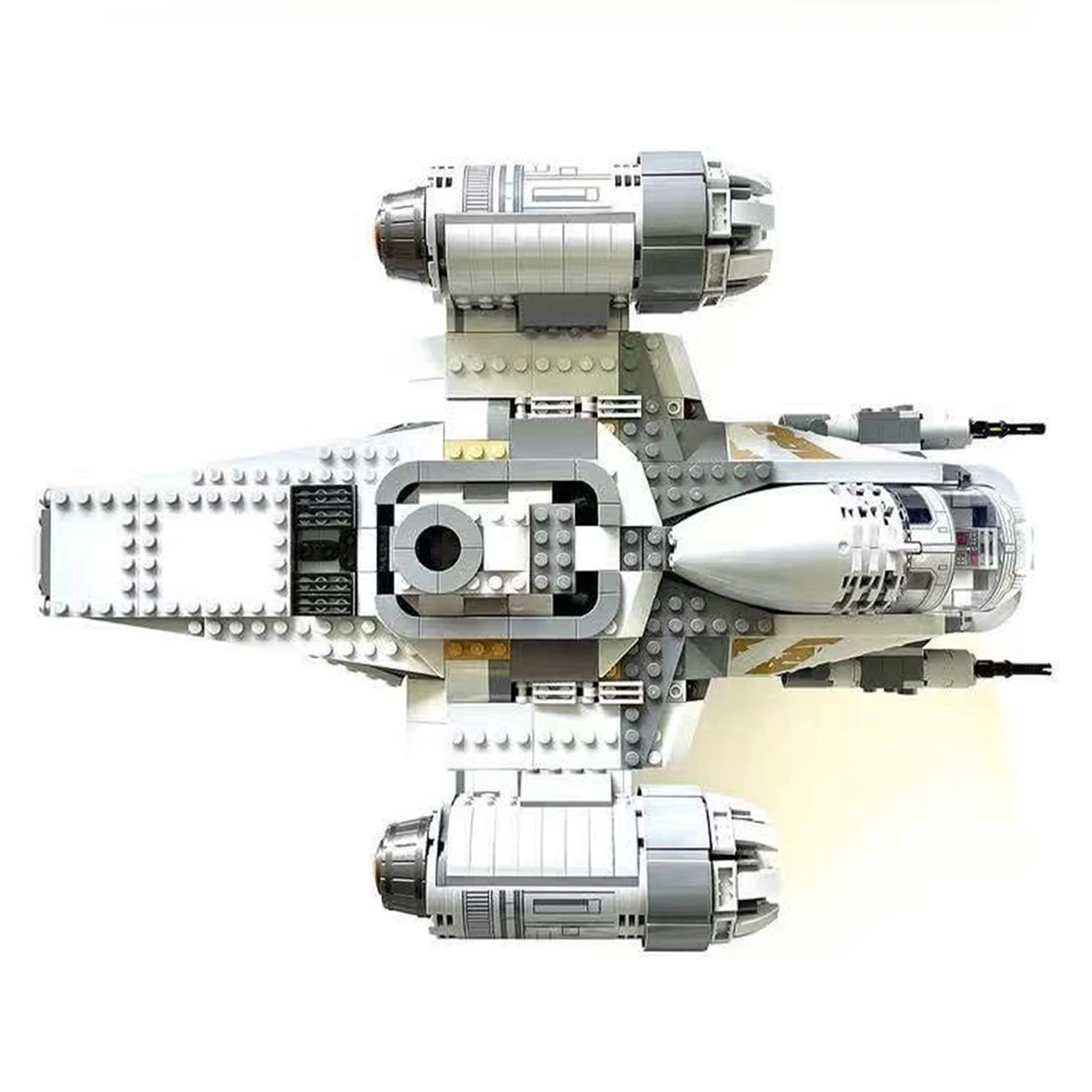 Galaxy-Razors MOC-StarFighters Spaceships Battles Ship Crest Fighters-Aircraft Model Building Blocks Bricks Toys Gift 75292