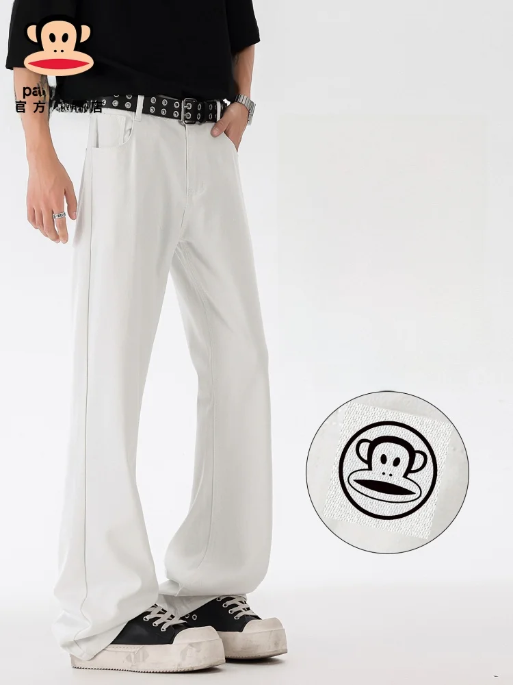 

PaulFrank Elastic Bell Bot Jeans Men's Casual Loose Fit Long Pants Autumn 2025 New Sle American Sle Monkey Mouth