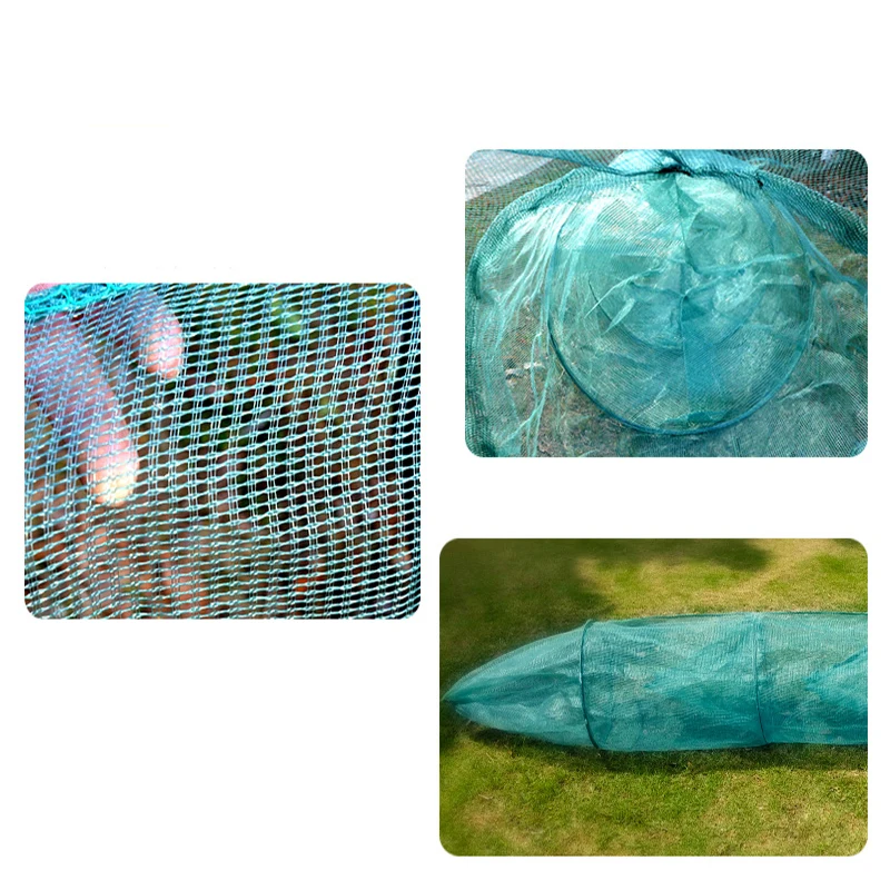 Lawaia Small Fishing Net Cage Fish Trap Crab Net Trawl Lobster Fish Cages 1M Tail length Fishing Tools and Equipment