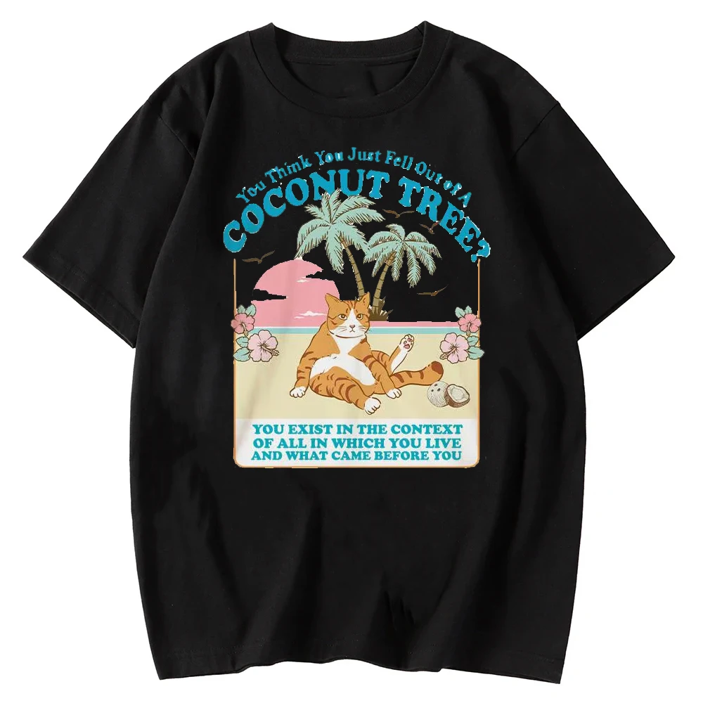 You Think You Just Fall Out of A Coconut Tree T-shirt Kamala Harris Shirt Harris Meme Roevember  2024 Man and Woman Tops O-neck