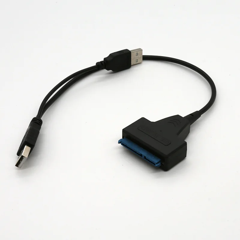 Cable SATA para ordenador portátil SSD de 2,5 pulgadas, adaptador USB 3,0 para disco duro externo HDD de escritorio, con puerto de fuente de alimentación para Mac OS y Windows