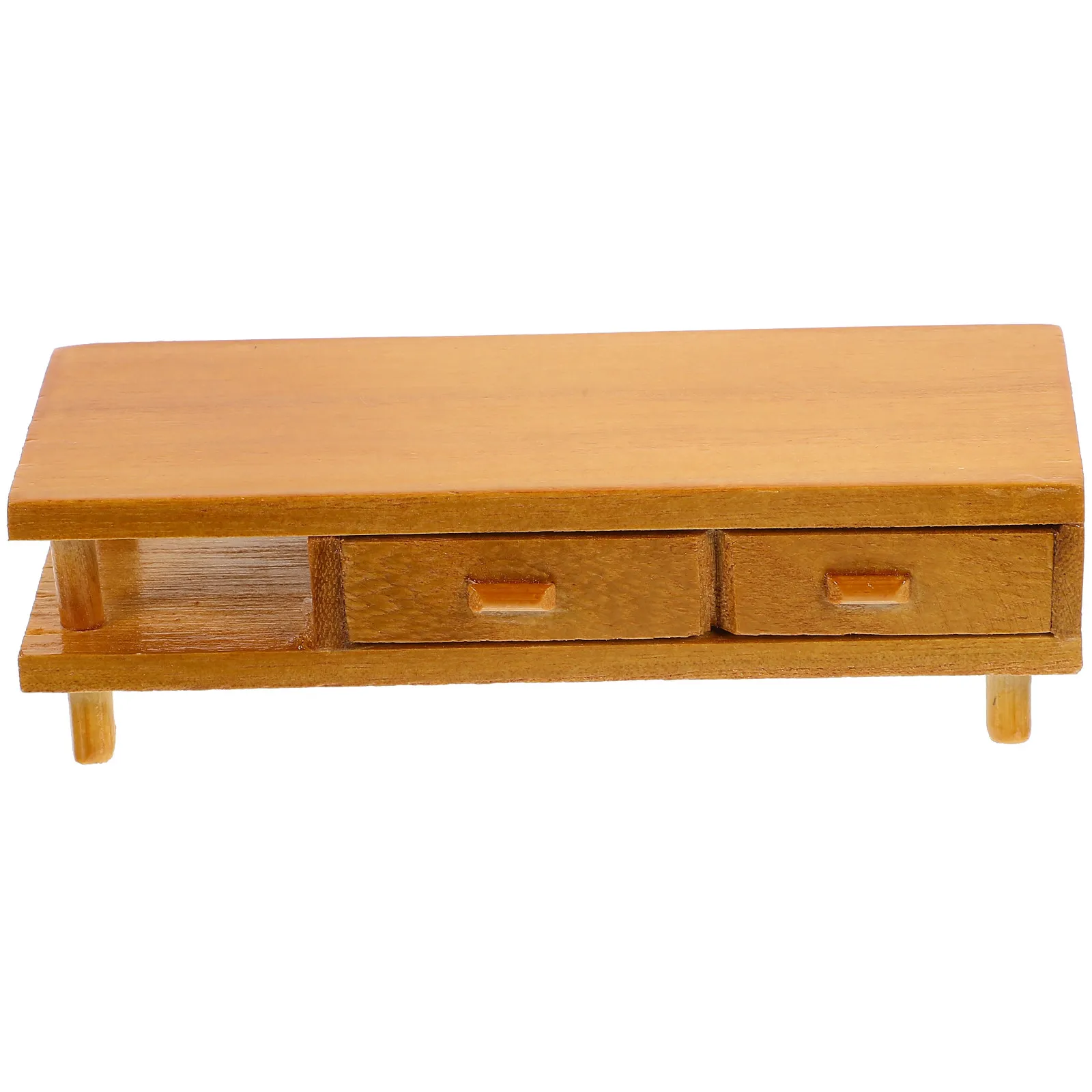 

Miniature Wooden TV Cabinet Furniture Prop Mini House Decoration Accessories Perfect for DIY Scene Layout and Home Ornament