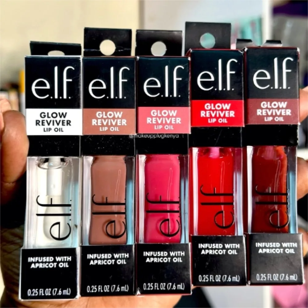 Korean e.l.f. Glow Reviver Lip Oil Original Hydrating Mirror-Shine Nourishes Plumps Lip Pop Honey Talks Sexy Original Lip Gloss