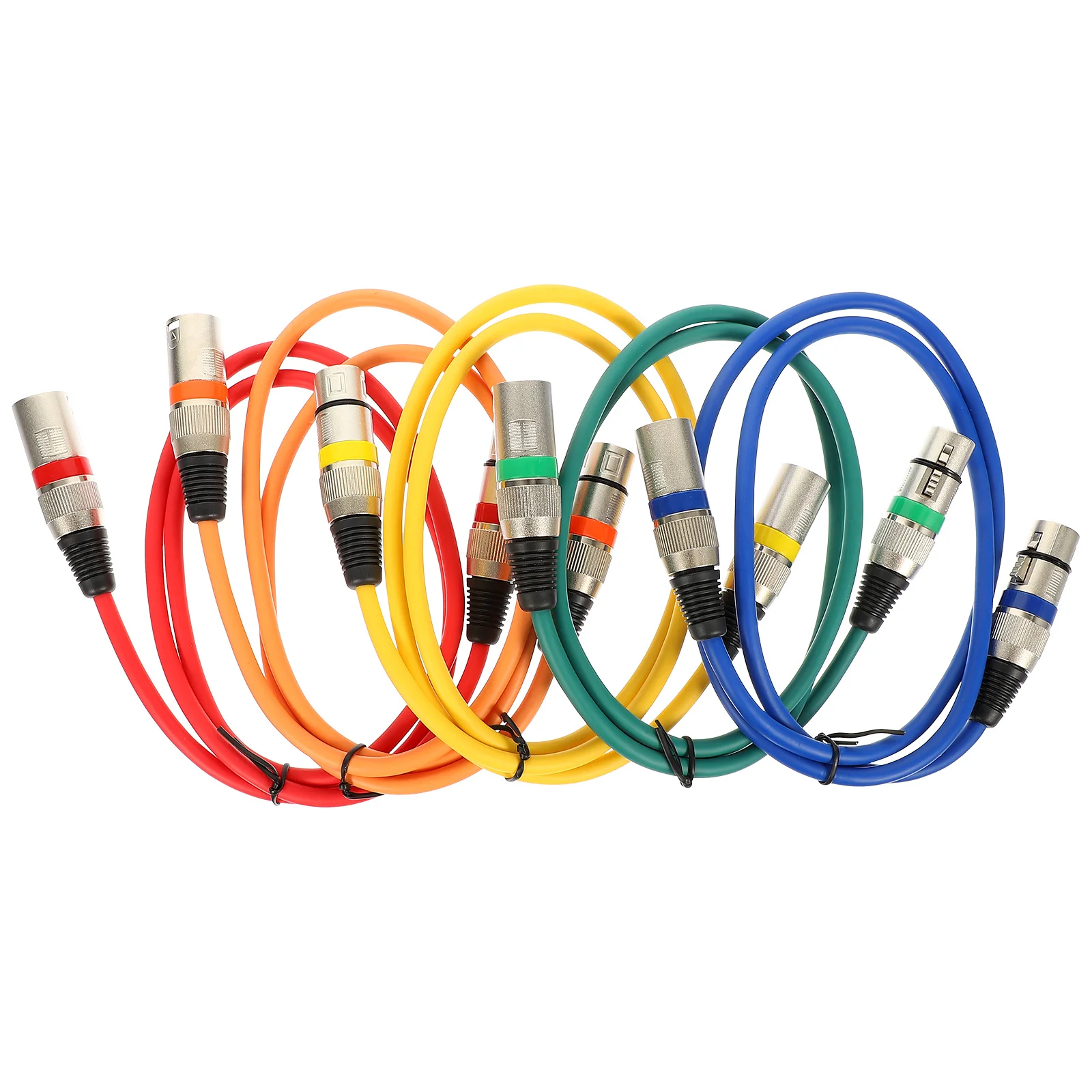 

5pcs Xlr Cable Microphone Audio Line For Speaker System Cord Live Performance Studio Event Connection Adapter Cable