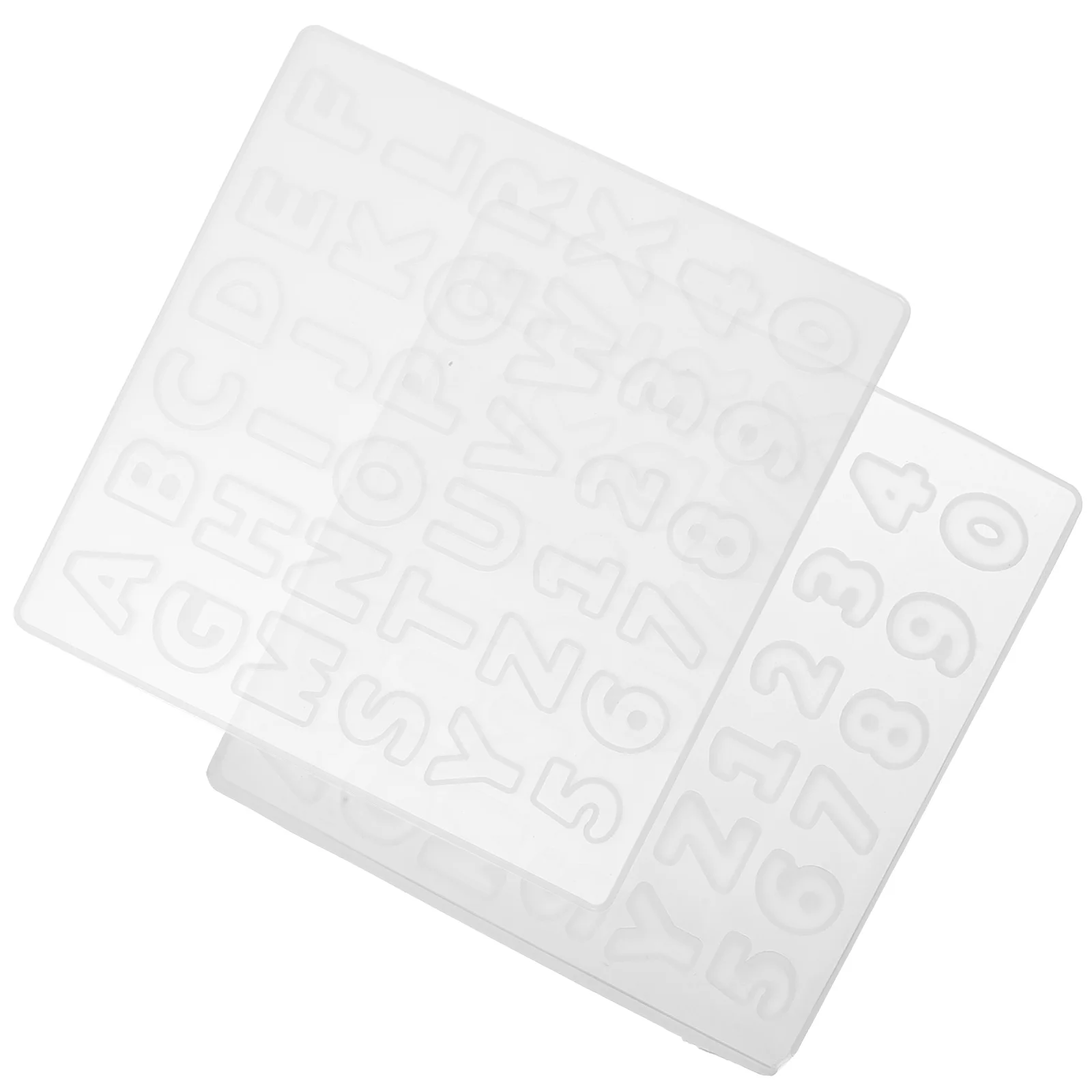 

2pcs Digital Letter Silicone Mold for Resin Craft Epoxy Ornament Alphabet Number Pendant DIY Jewelry Handmade Accessories