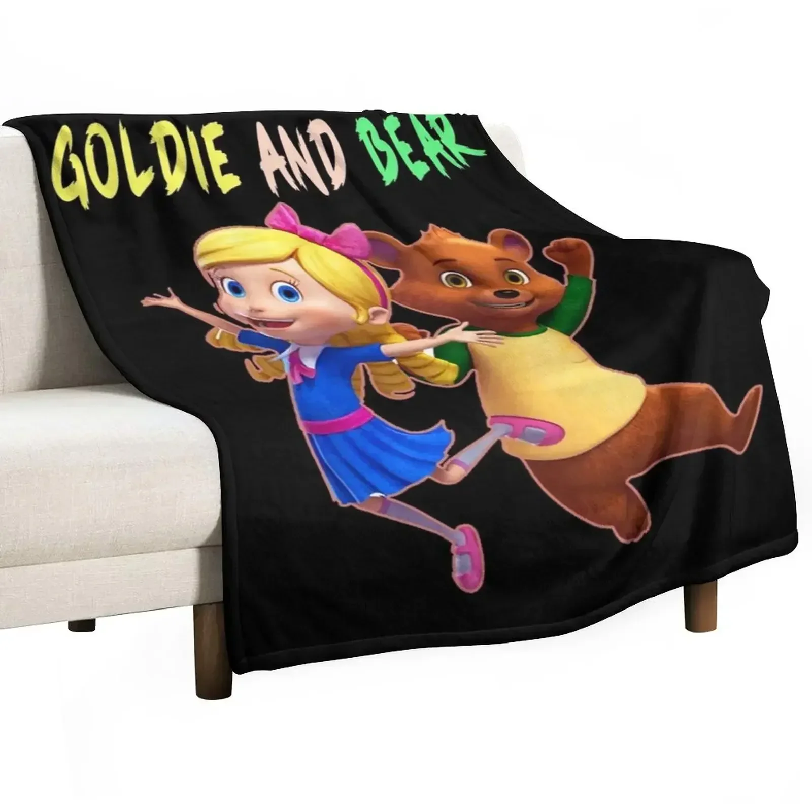 Goldie and Bear stuffed animalscostume gift for Fans goldie and bear birthday party ideas Throw Blanket Travel sofa bed Blankets