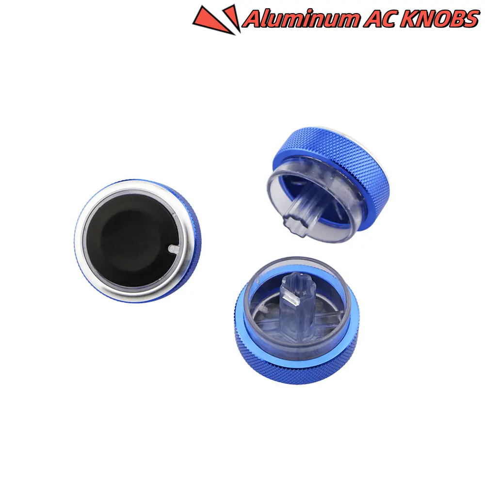 3Ps/Set Air Conditioning Knob For Ford Focus 2 MK2 Focus 3 MK3 Mondeo Aluminum alloy Car AC Heater Control Knob For Focus