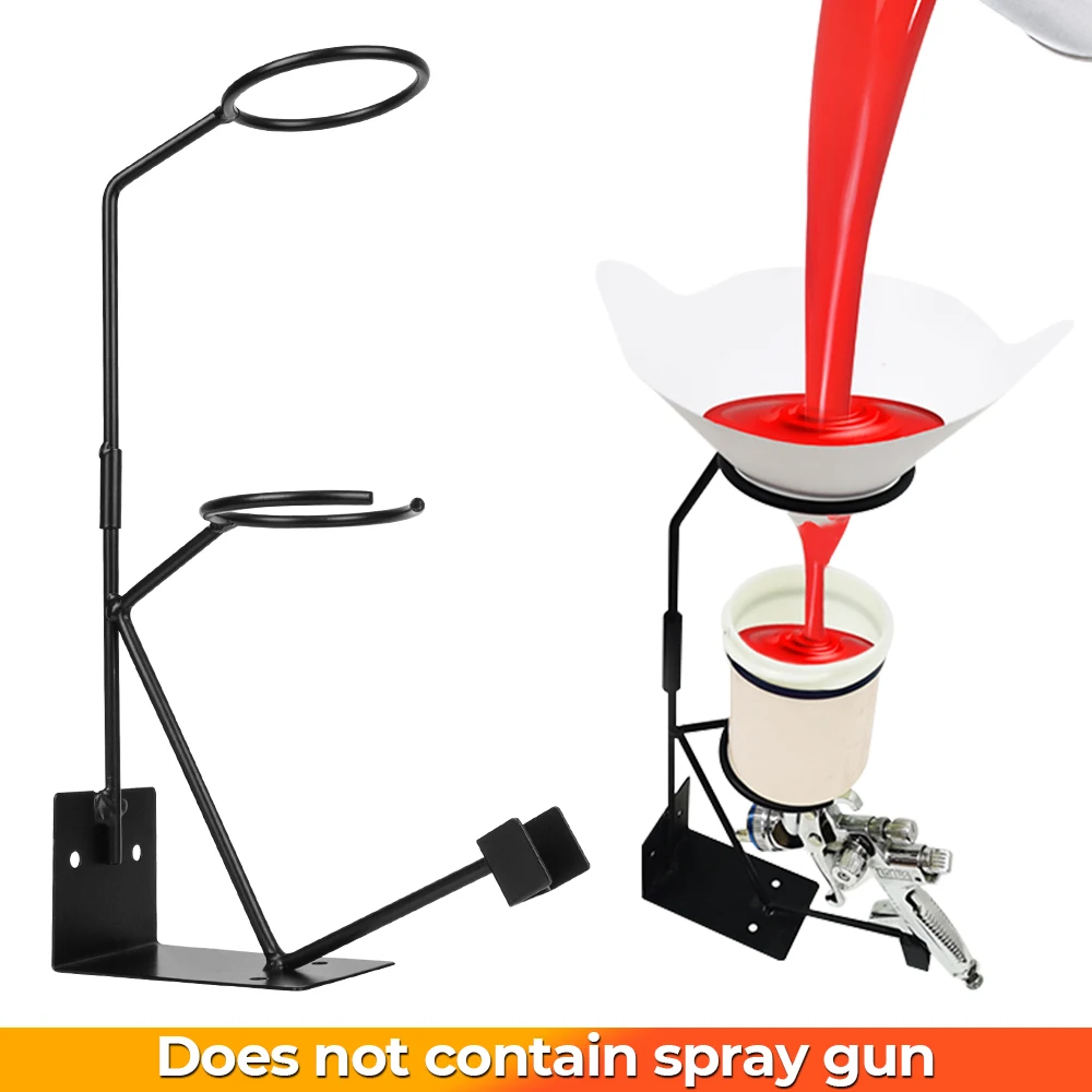 Car Paint Sprayer Stand Bracket Paper Funnel Rack Storage Rack Steel Spray Gun Accessories Spray Gun Holder Household