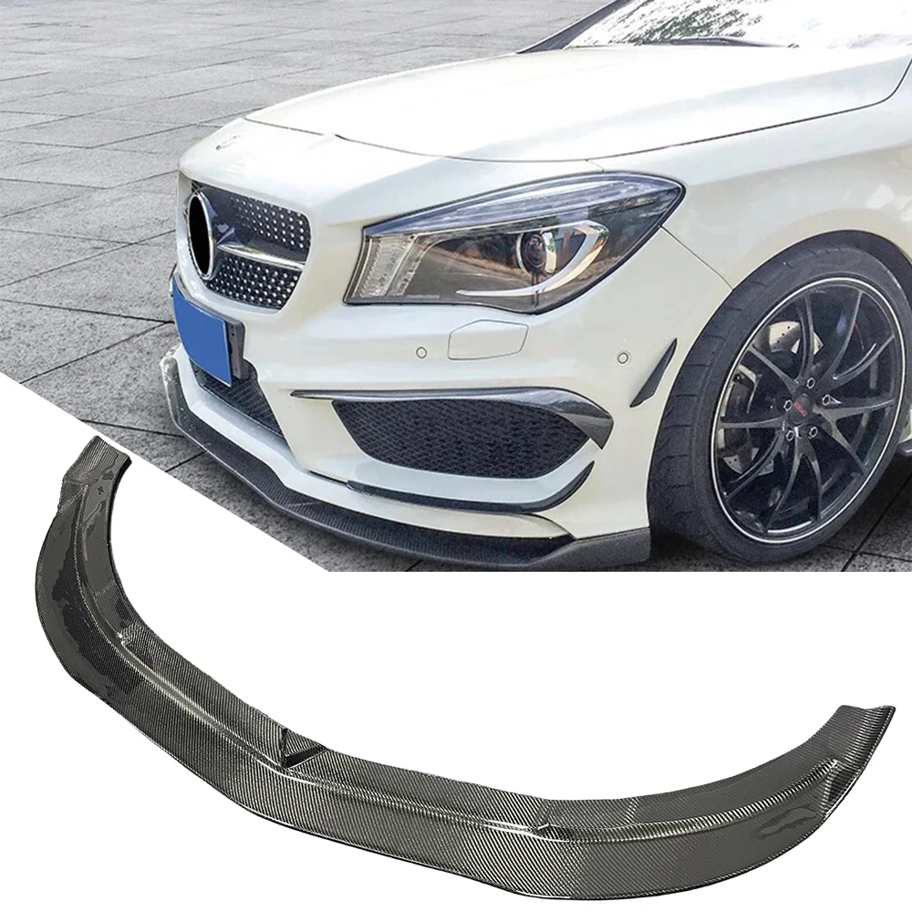 for Mercedes CLA45 CLA220 W117 carbon fiber front lip RZ style front shovel front spoiler back lip 2013-2016custom