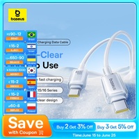 Baseus 100W USB Cable For iPhone 16 15 Pro Max USB Cable Type C For Macbook Pro Fast Charging Data Wire For Xiaomi Samsung