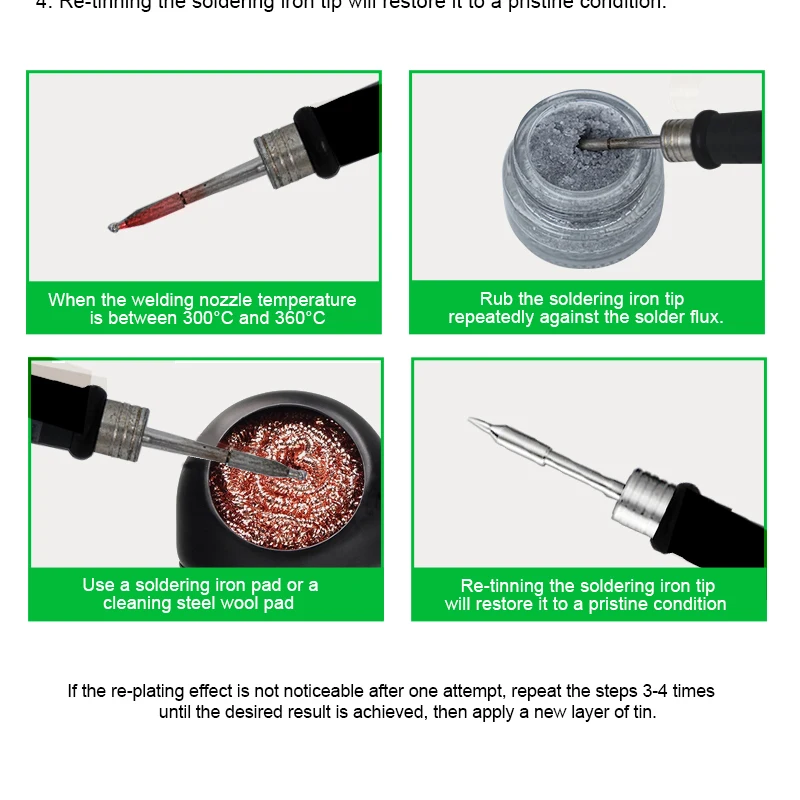

RELIFE RL-461A Soldering Iron Tip Refresher Highly Effective Removal Of Oxide Layers Tip Refresher Electronics Repair