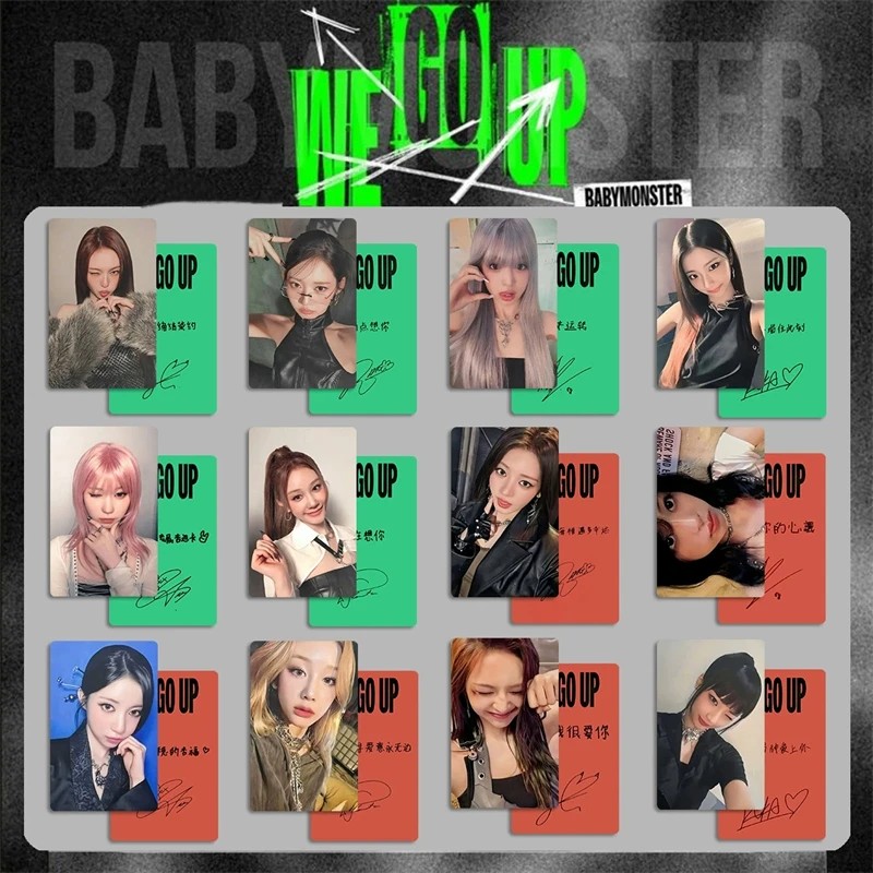 7 قطعة/المجموعة KPOP BABYMONSTER ألبوم الكنز الوحش KTOWN بطاقة لومو الخاصة BM بطاقة الصور فتاة هدية بطاقة بريدية AHYEON HARAM RORA