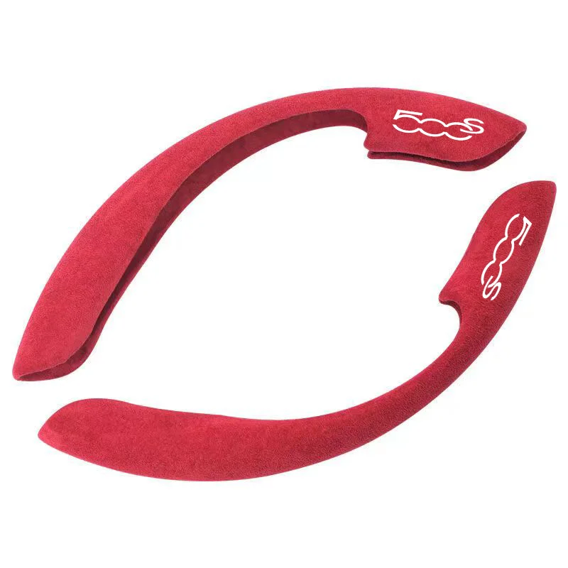 

Car Steering Wheel Cover black suede leather for FIAT 500x 500c 500s 500 Abbas 500 Abbas 500c Abbas 500x Car Accessories