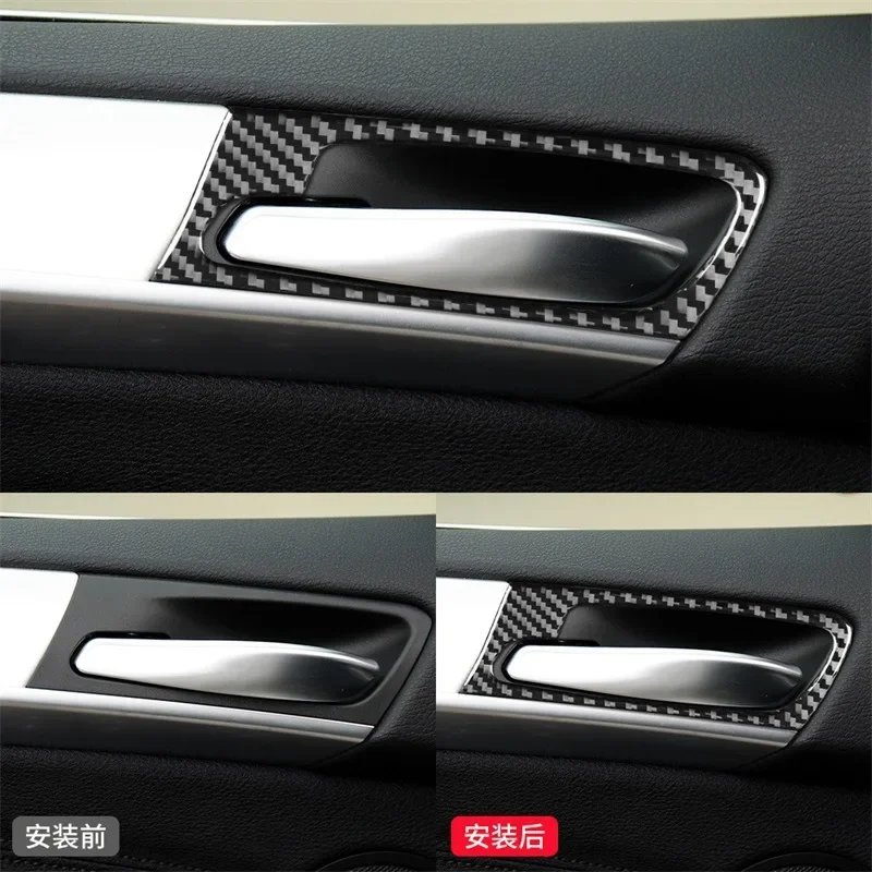 

FOR BMW E70 Old X5 X6 E71 carbon fibre Car door handle handle and wrist Decorative frame modification accessories