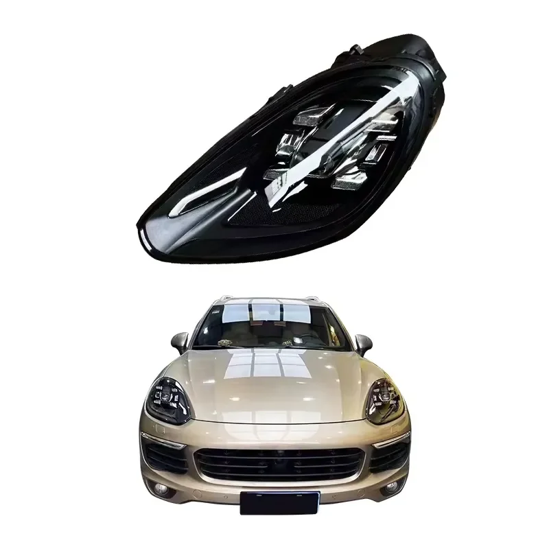 2015-2017 958 High Configuration LED Headlights Upgrade Modified Headlights Plug and Play New Condition for Cayenne