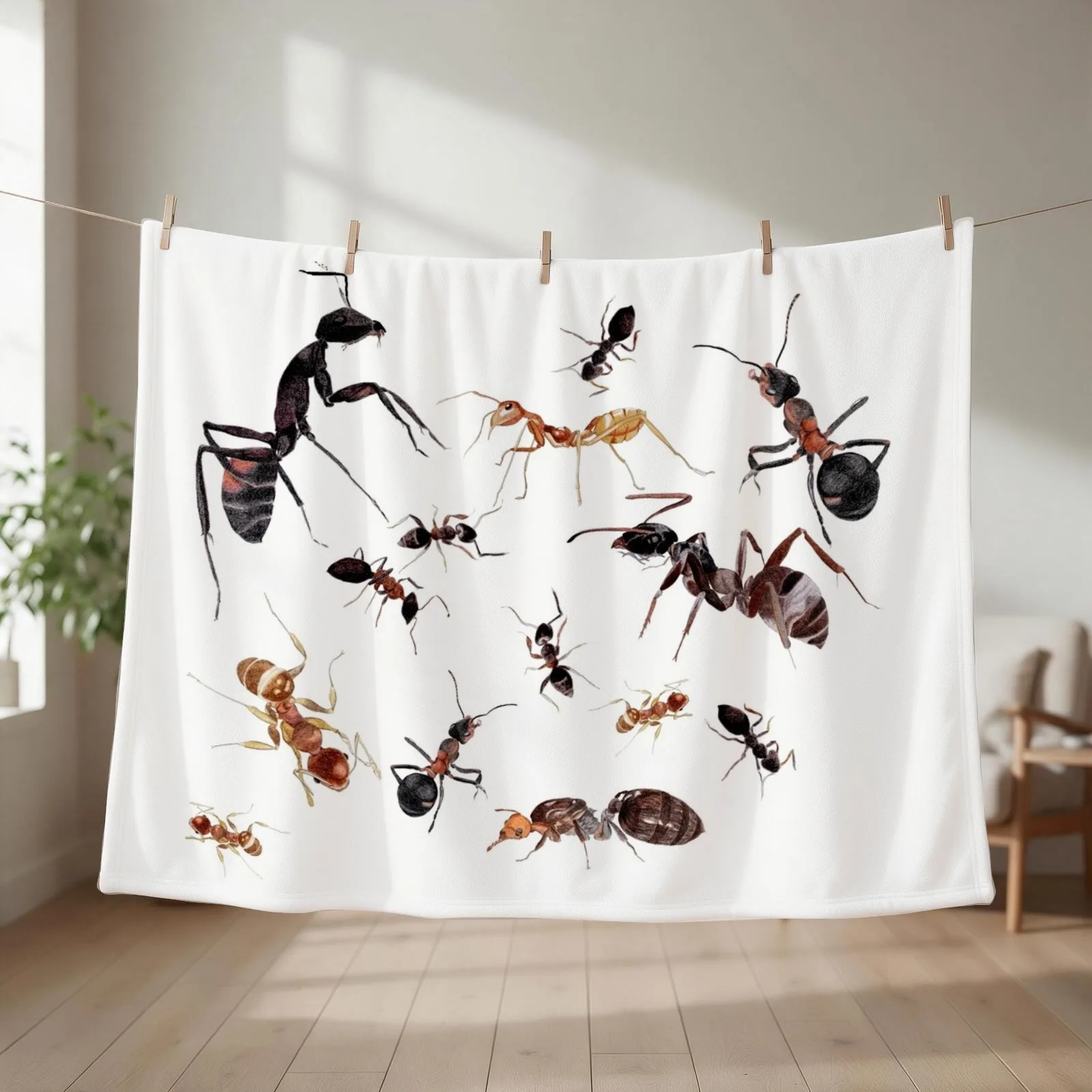 New A Medley of Ants Throw Blanket couch cozy soft plush fuzzy picnic outdoor blanket