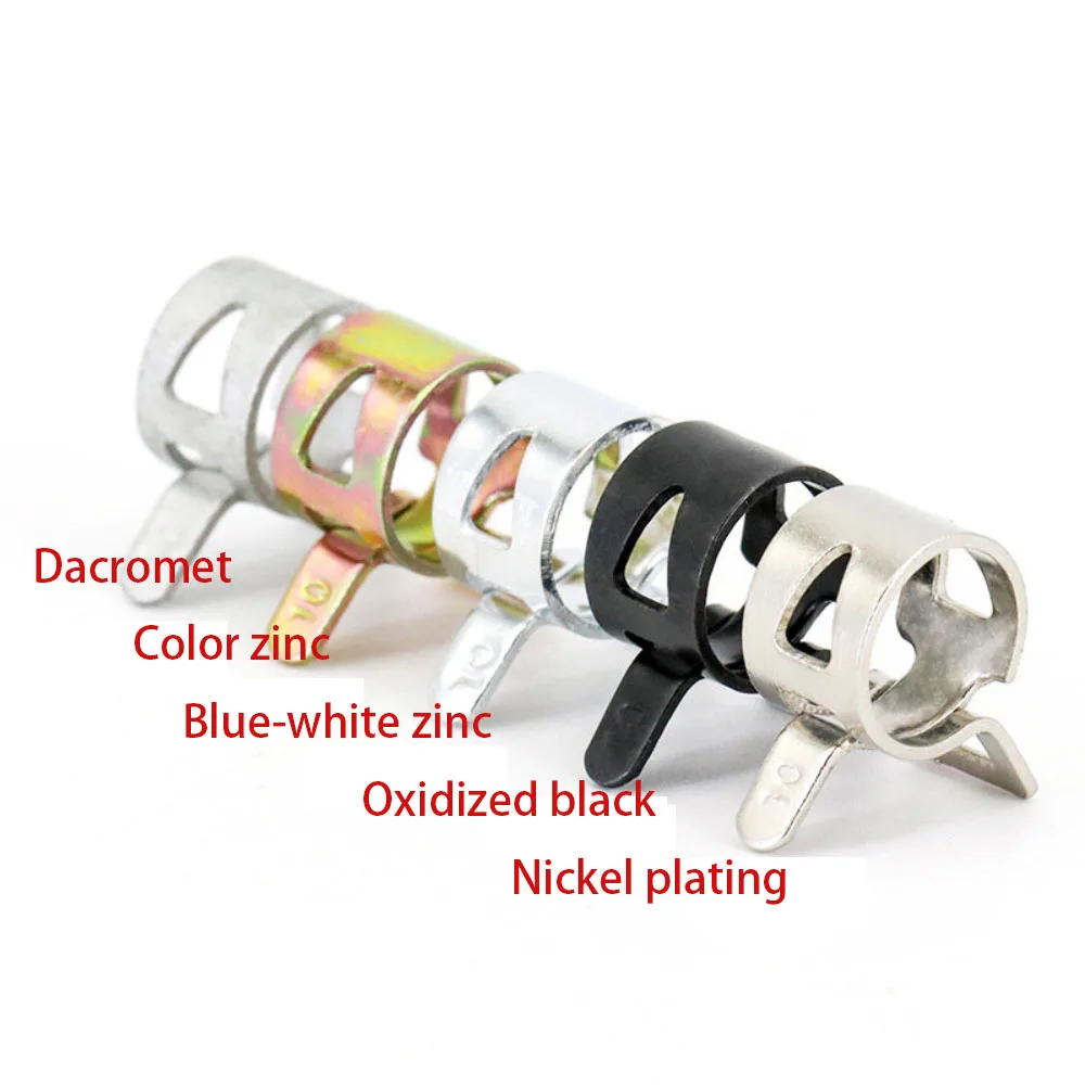 Manganese Steel Elastic Hand Pinch Throat Clamp Clamp Pipe Clamp Water Pipe Bridge Automobile Ship Pipeline Fixation