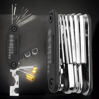 Durable 16-in-1 Cycling Multi Tool Kit - Ergonomic Bike Repair Tool for Road & Mountain Bicycles