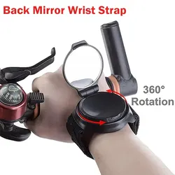 Bicycle Rearview Mirror Wristband Rear View Mirror Arm Back Mirror Wrist Strap Bicycle Motorbike Rear Reflector Riding Equipment