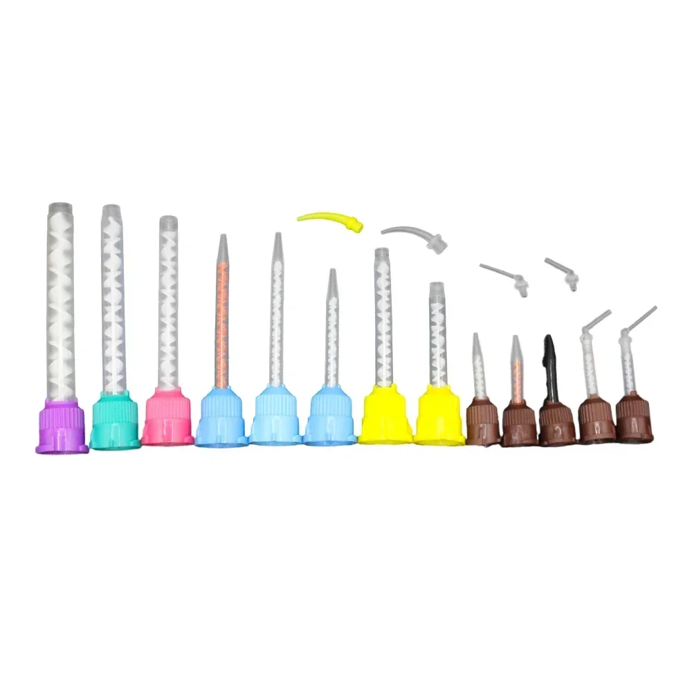 

10/100pcs Dental Materials Dentistry Silicone Rubber Conveying Mixing Head Disposable Impression Nozzles Mixing Tips Mixing Tube