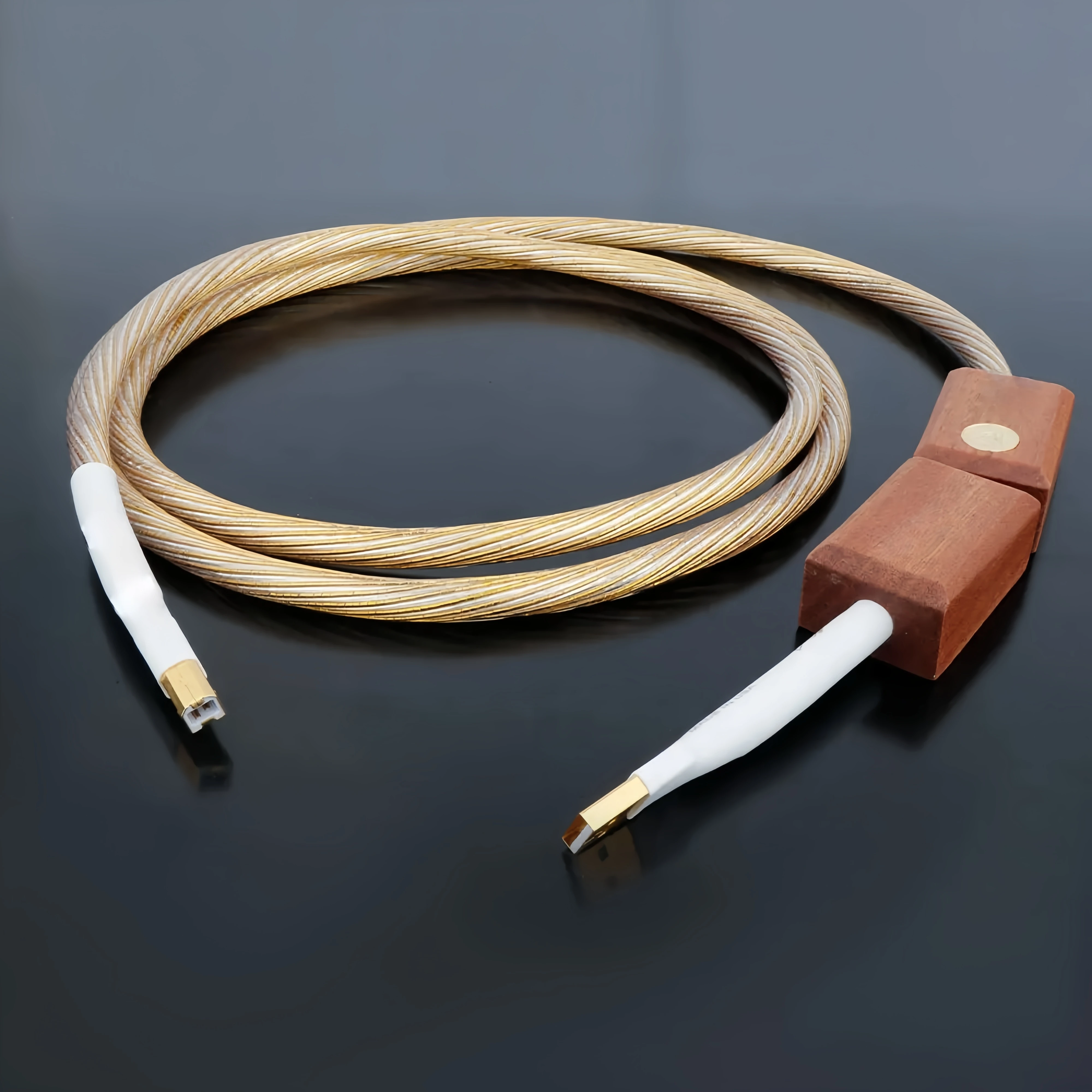 

Hi-End Nordost ODIN 2 Gold USB 2.0 A to B Cord DAC Data Cable Hifi Audio USB Sound Card Connection Audio Sound Wire