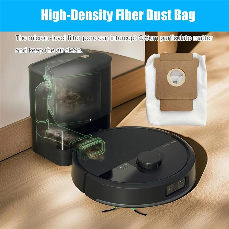 AC39-لقطع غيار Irobot Roomba Max 705 & Roomba Plus 504 Vac-الفرشاة الرئيسية، فرشاة الحافة، مجموعة مرشحات كيس الغبار