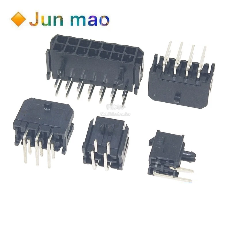 10PCS 43045 Bent Pin Seat MX3.0mm Spacing Connector 43025 Bent Pin Connector 2x2/3/4/5/6/7/8p
