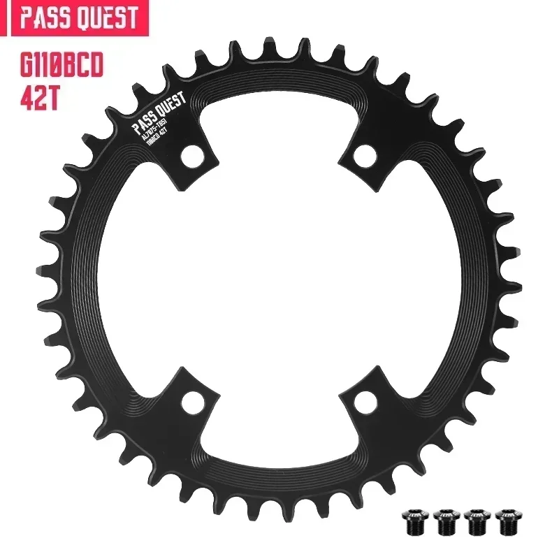 PASS QUEST 110 bcd 4 bolt chainring for shimano grx fc rx600 rx810