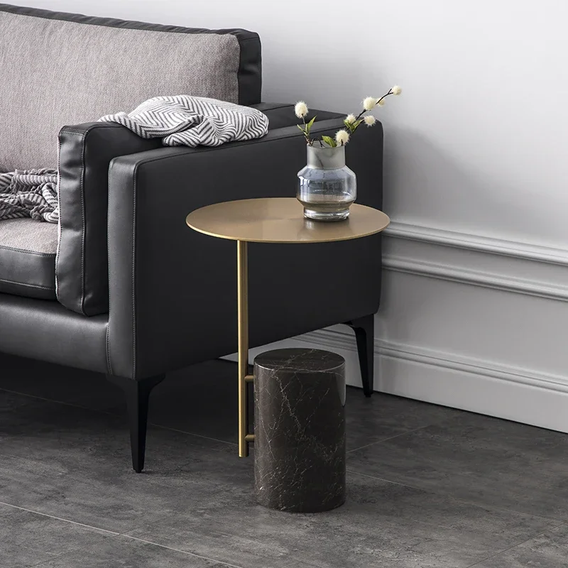 

Minimalist Metal Marble Side Table Nordic Ins Light Luxury Small Apartment Living Room Corner Table