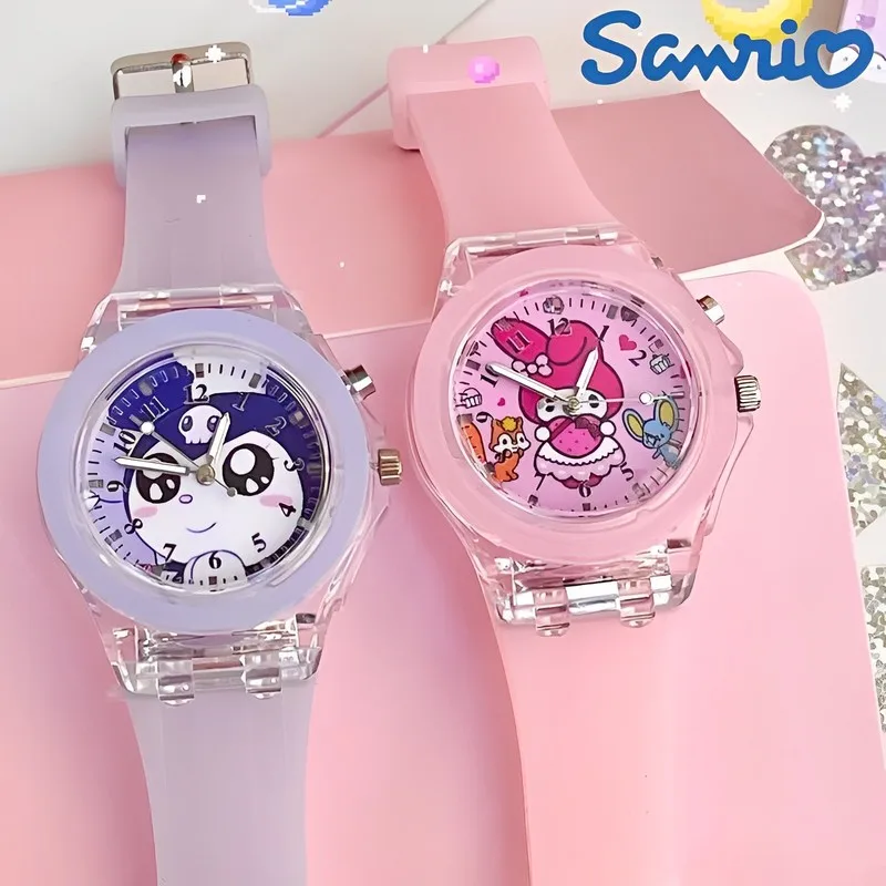 Sanrio Luminous Children's Watch Sanrio Joint Name Pudding Dog Meileti Watch Student Children's Watch Manufacturer Wholesale Toy